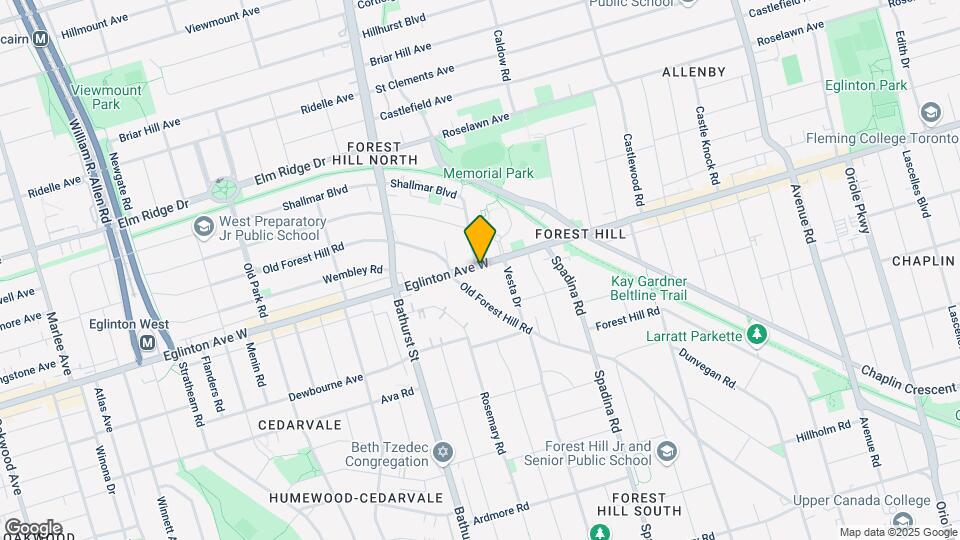 717 Eglinton Ave W Map and Location Details