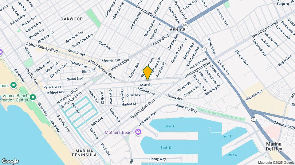 2421 Abbot Kinney Blvd, Unit 2 Mapa y Detalles de la Ubicación