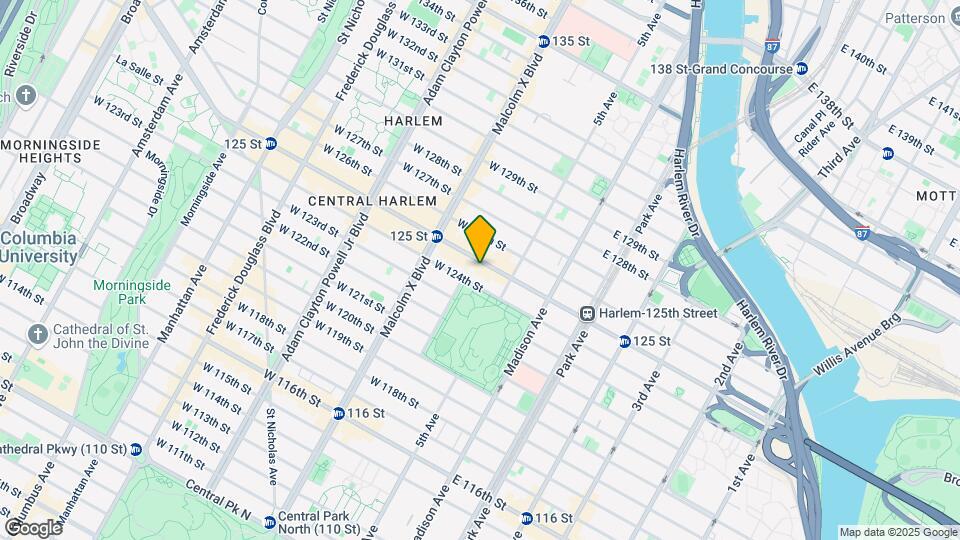 28-30 W 125th St Mapa y Detalles de la Ubicación