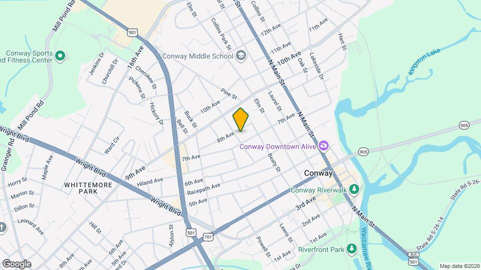 704 Burroughs St Map and Location Details