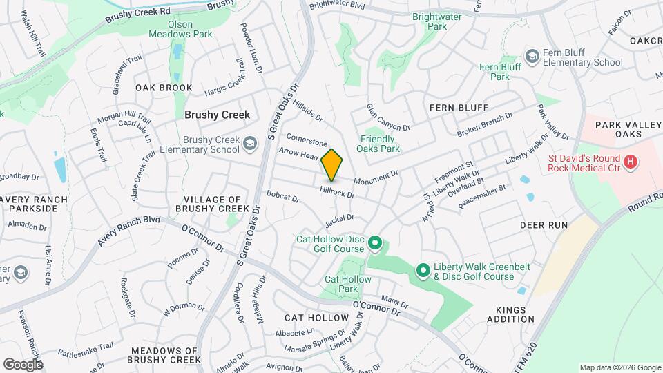 8516 Hillrock Dr Mapa y Detalles de la Ubicación