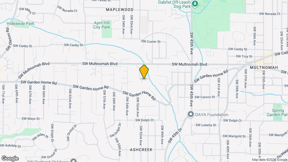 5156 SW Multnomah Blvd, Unit A Mapa y Detalles de la Ubicación