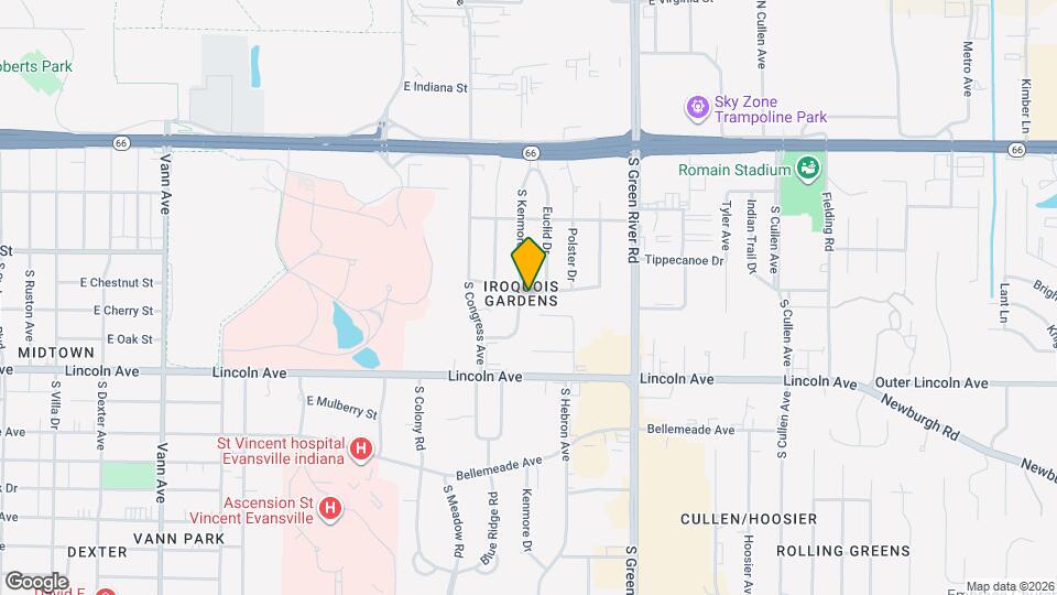 4501 E Chestnut St Map and Location Details