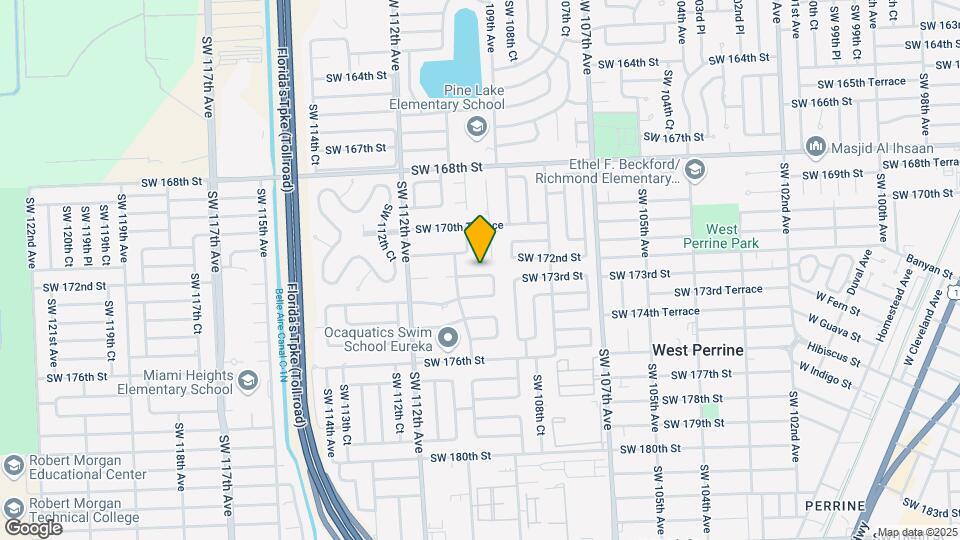 10945 SW 172nd Terrace Map and Location Details