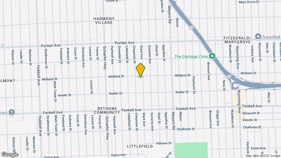 15503 Ward St, Unit Down Map and Location Details