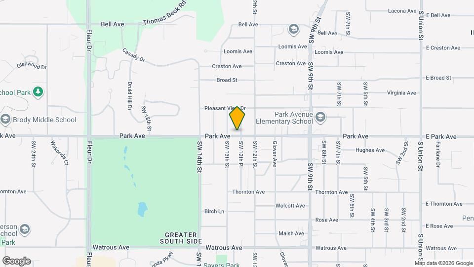 1233 Park Ave Mapa y Detalles de la Ubicación