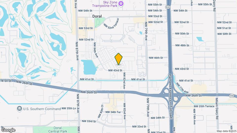 8272 NW 44th Ter Map and Location Details