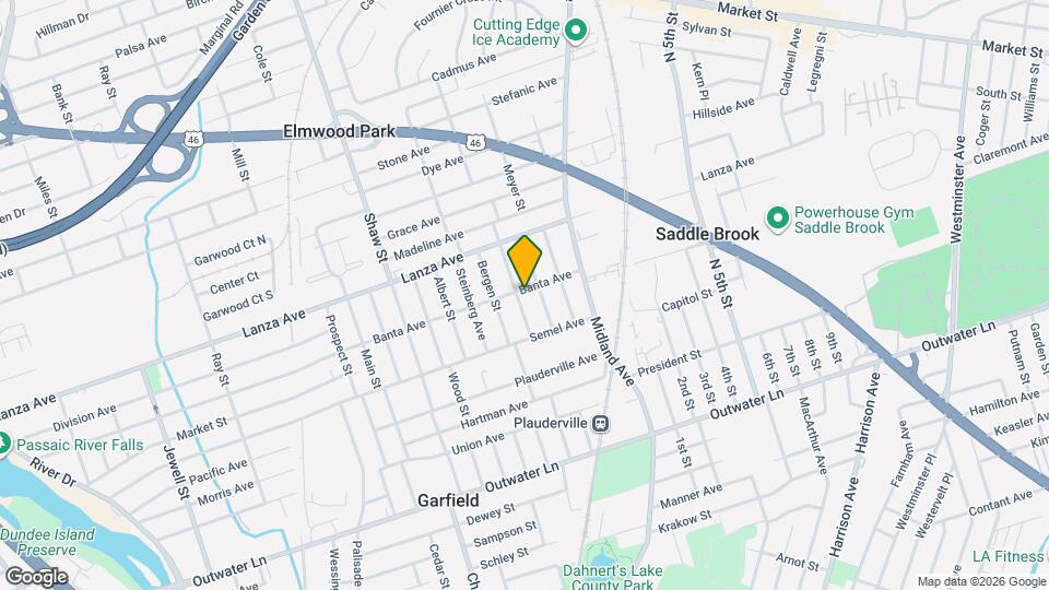 412 Banta Ave Map and Location Details