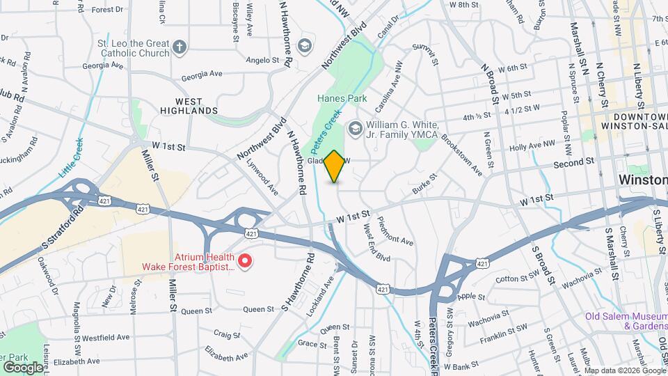 208 N Sunset Dr Map and Location Details