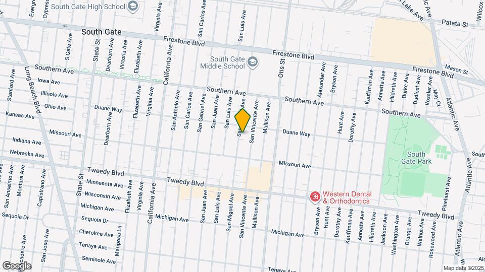 9532 San Miguel Ave Map and Location Details
