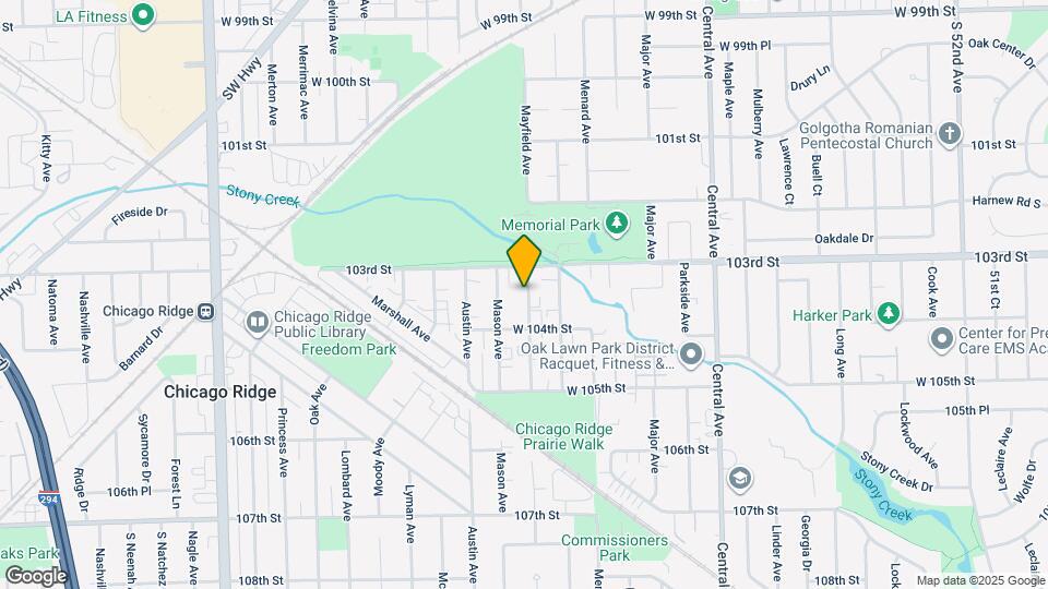 10326 S Mayfield Ave Mapa y Detalles de la Ubicación