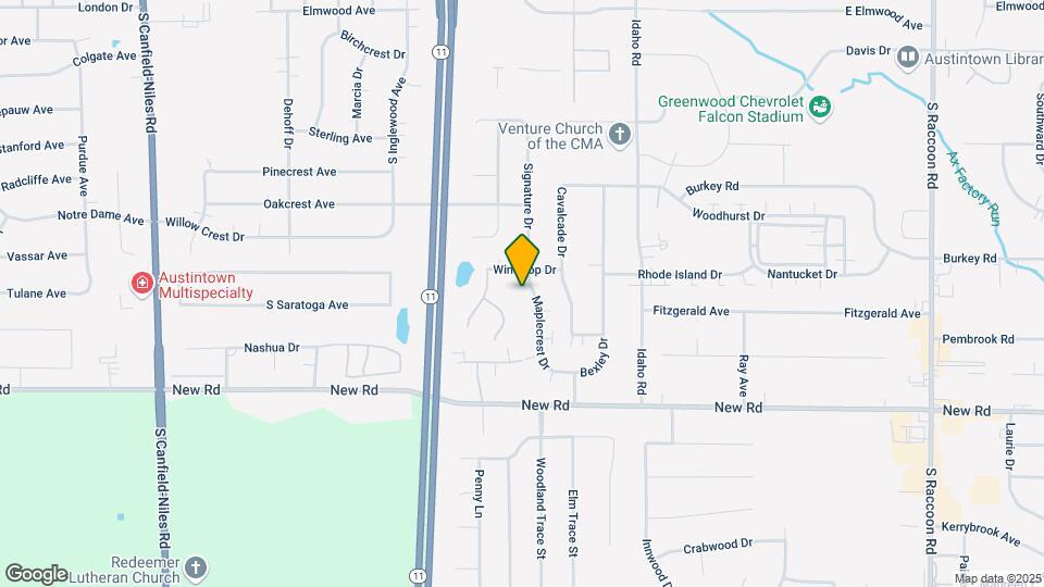 1344 Maplecrest Dr Map and Location Details