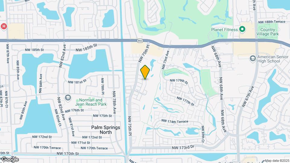 18032 NW 74th Ct Map and Location Details