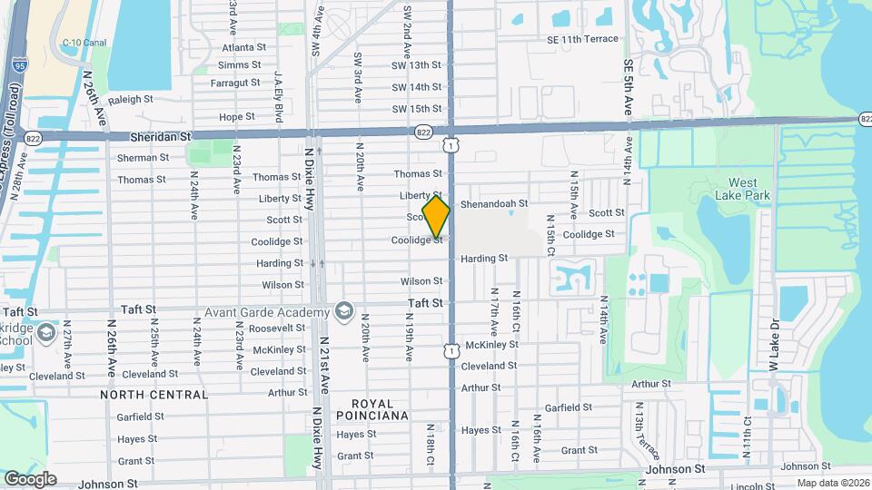 1812 Coolidge St Mapa y Detalles de la Ubicación