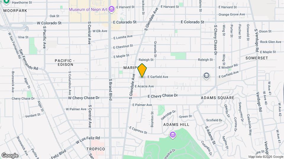 905 Mariposa St, Unit A Mapa y Detalles de la Ubicación