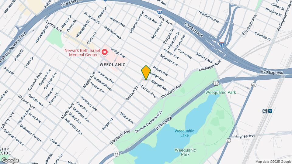 1053 Hunterdon St Mapa y Detalles de la Ubicación