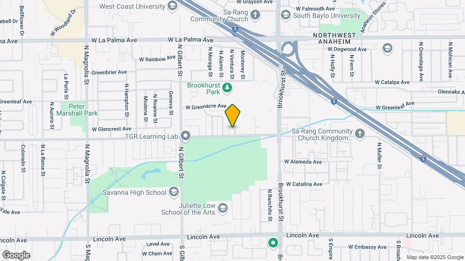 609 N Ventura St Map and Location Details