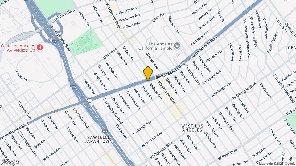 10900 Santa Monica Blvd, prime Westwood! Map and Location Details