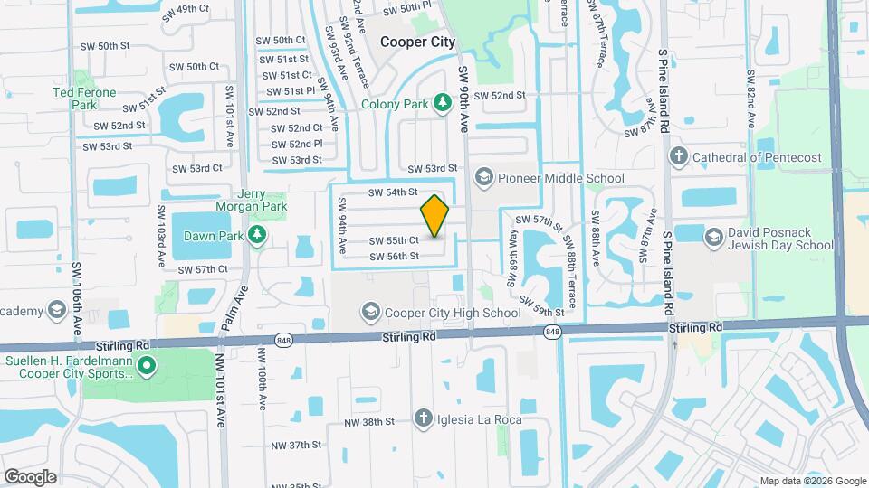 9020 SW 55th Ct Map and Location Details