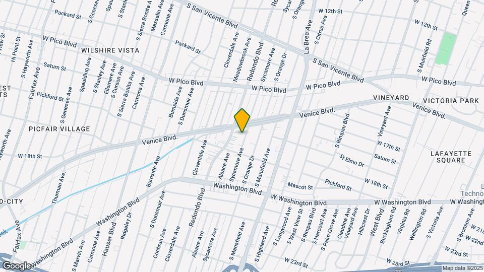 1623 S Sycamore Ave, Unit 2 Map and Location Details
