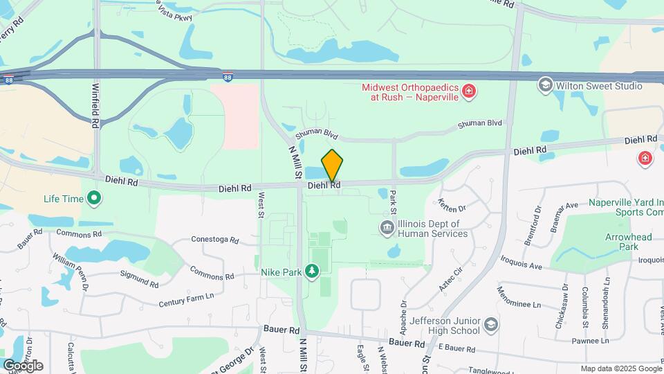 340 W Diehl Rd Map and Location Details