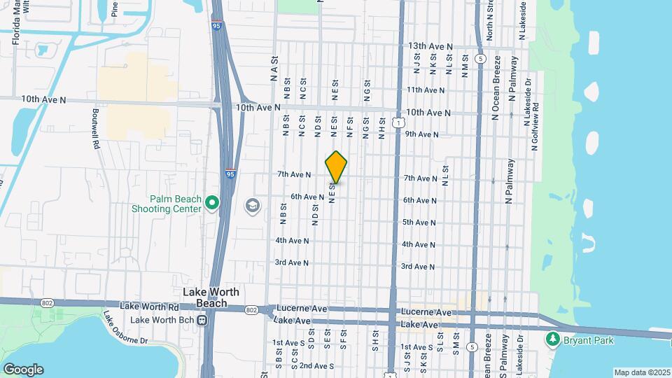 614 N E St, Unit #2 Map and Location Details