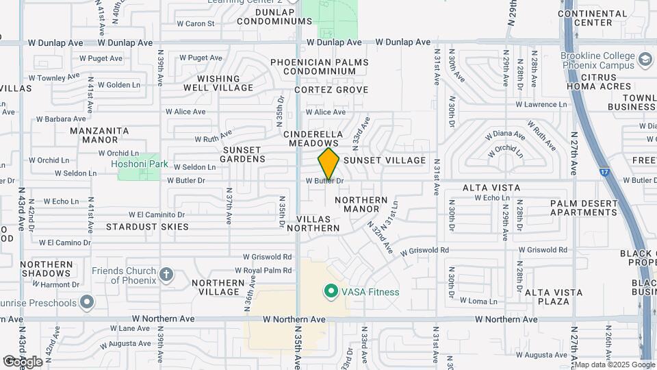 8445 N 34th Ave Map and Location Details