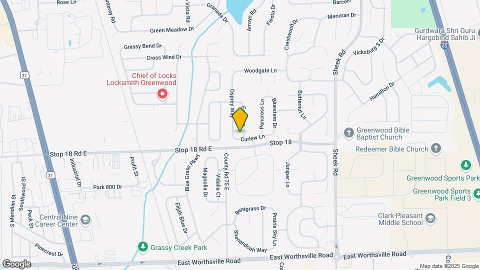 1532 Egret Ln Map and Location Details