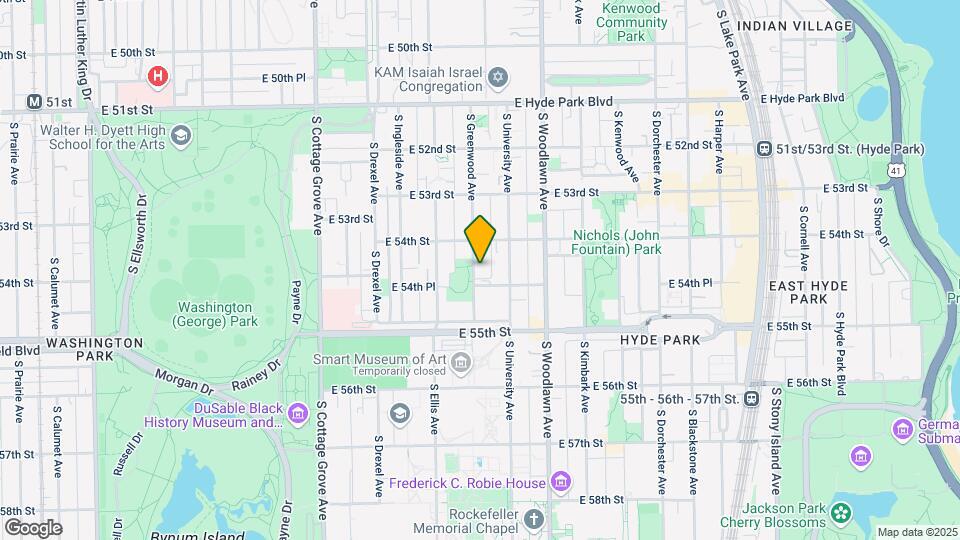 5431-5433 S Greenwood Ave Map and Location Details