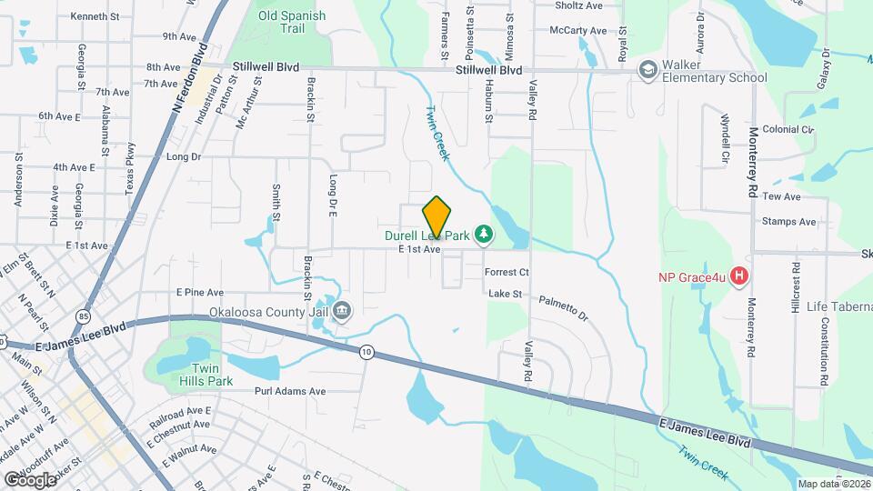 1702 E 1st Ave Map and Location Details