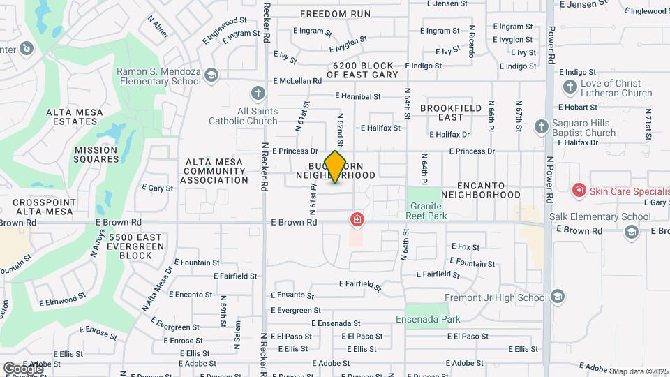 6206 E Glencove St Map and Location Details