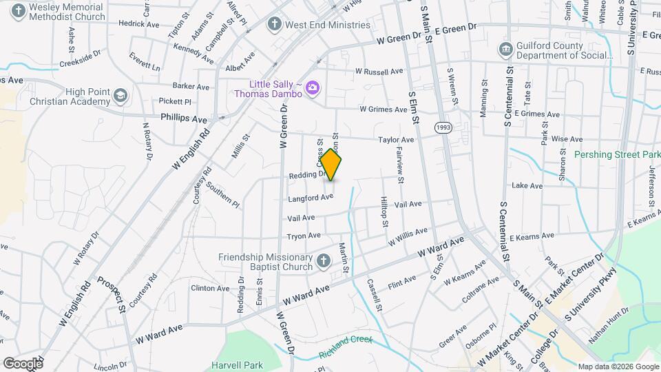 607 Cross St Map and Location Details