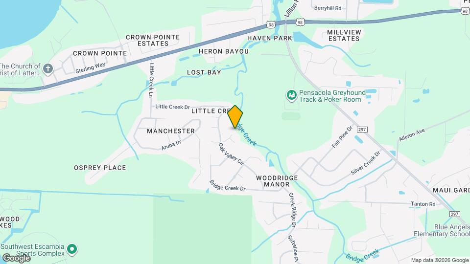 1203 Brook Bend Rd Map and Location Details