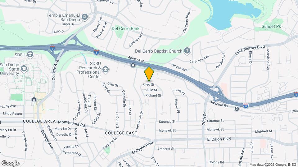 6656 Cleo St Map and Location Details