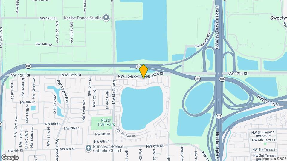 1195 NW 125th Ct Map and Location Details