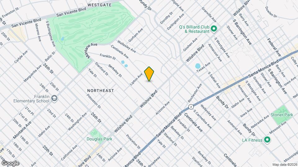 1148 Centinela Ave Map and Location Details