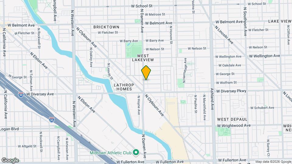 2837 N Damen Ave, Unit J01P Map and Location Details