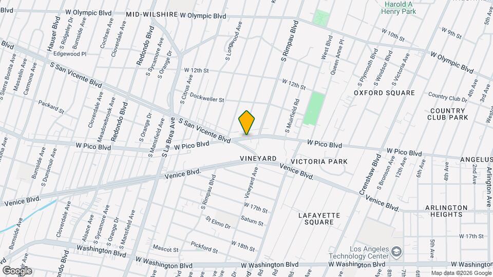 1525 1/2 Orange Grove Ave Map and Location Details