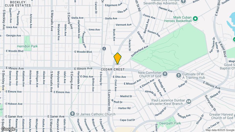 1511 Southerland Ave Map and Location Details