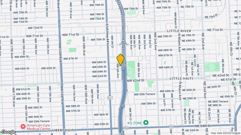595 NW 64th St Mapa y Detalles de la Ubicación