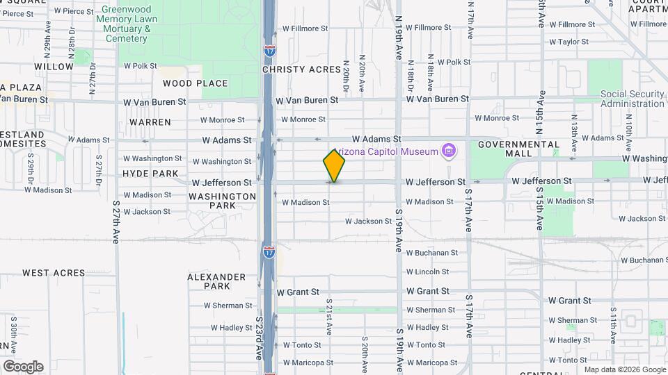 2041 W Jefferson St Map and Location Details