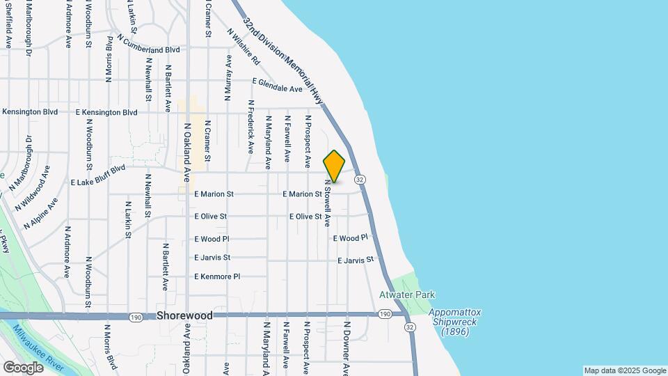 4306 N Stowell Ave, Unit Lower Map and Location Details
