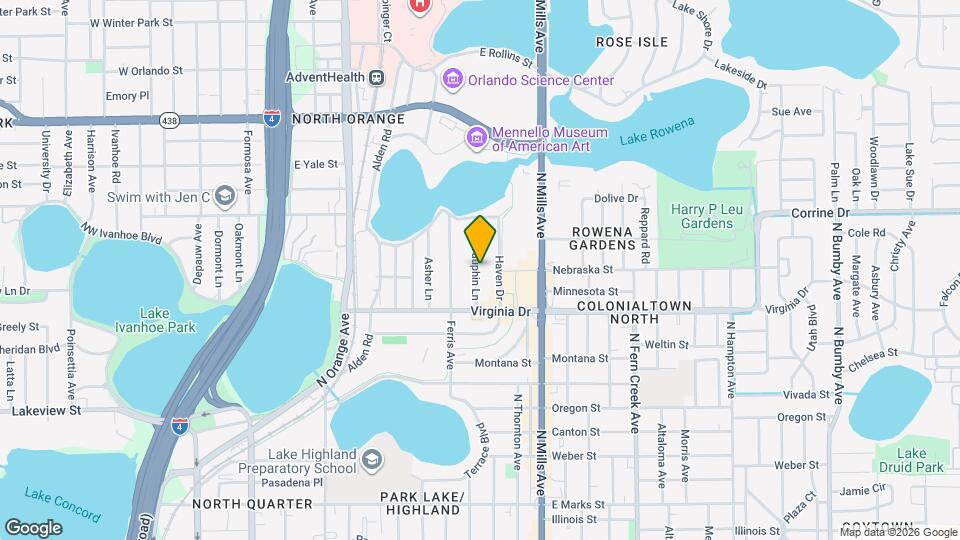 1605 Dauphin Ln Map and Location Details