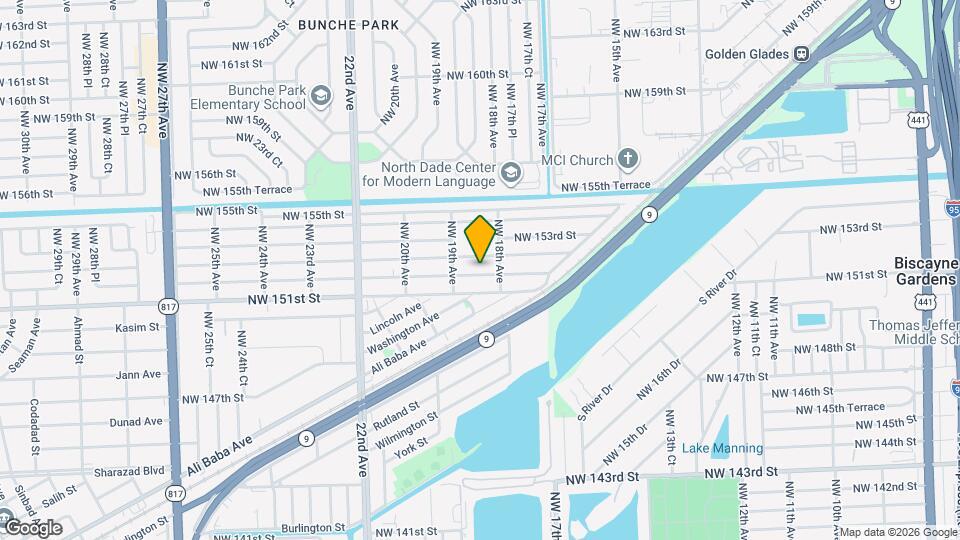 1841 NW 152nd St Map and Location Details