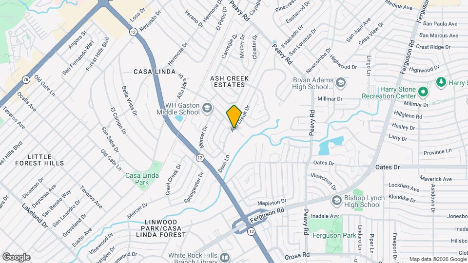 1804 Mariposa Dr Map and Location Details