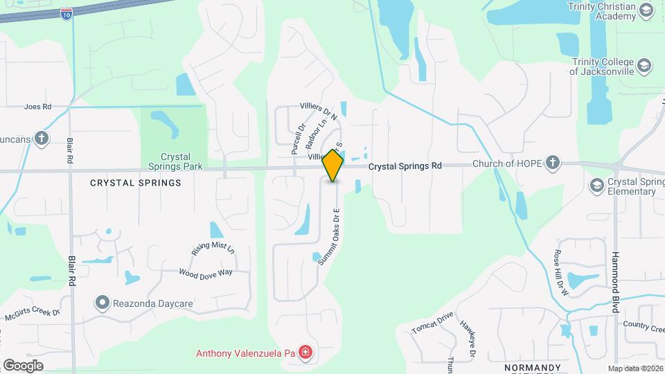 1242 Summit Oaks Dr E Map and Location Details