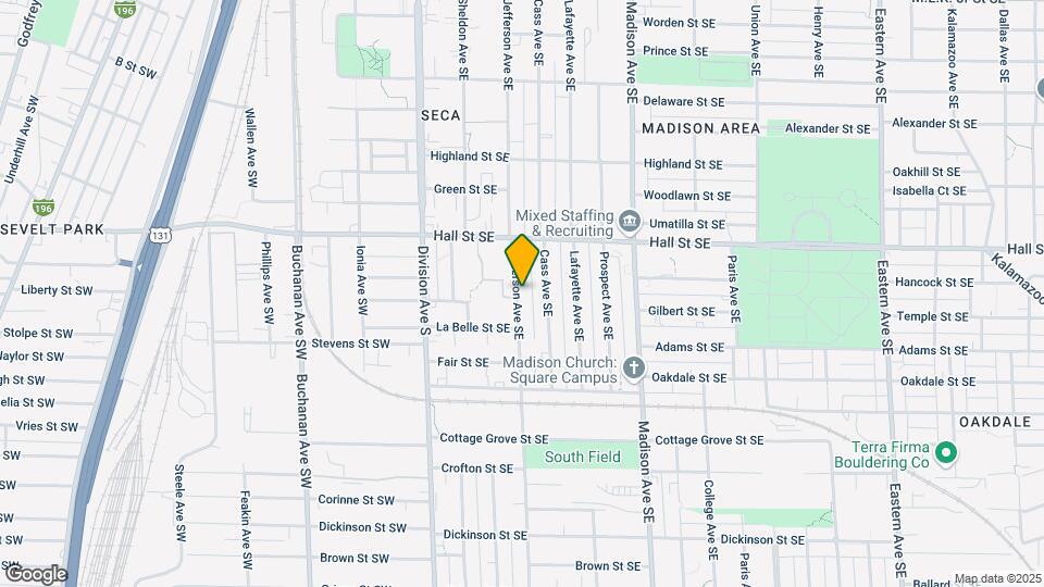 1256 Jefferson Ave SE Map and Location Details