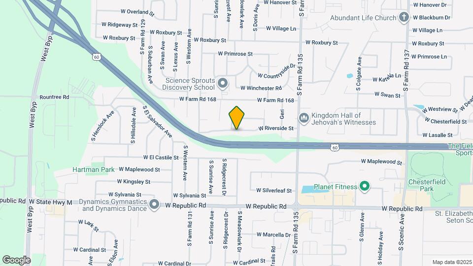 3324 W Riverside St Map and Location Details