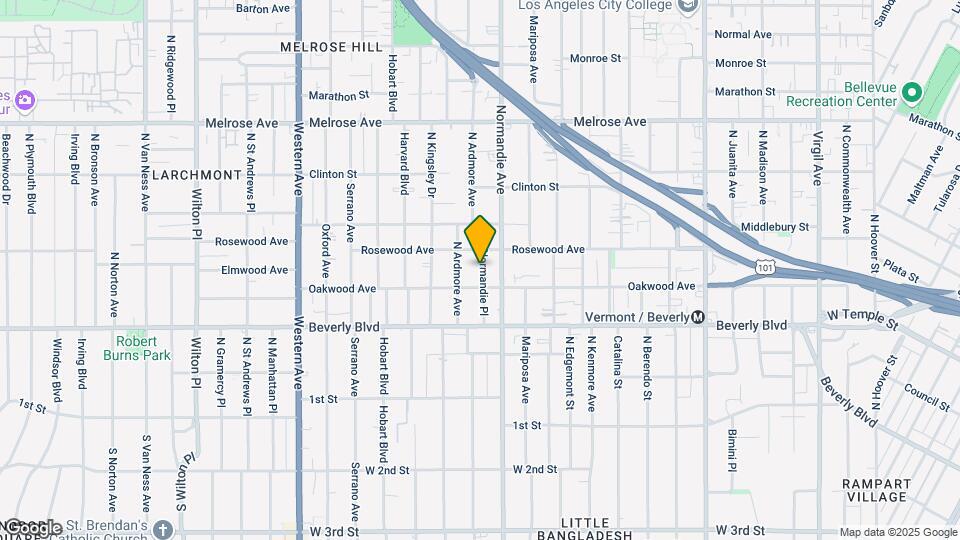 421 Normandie Pl Map and Location Details