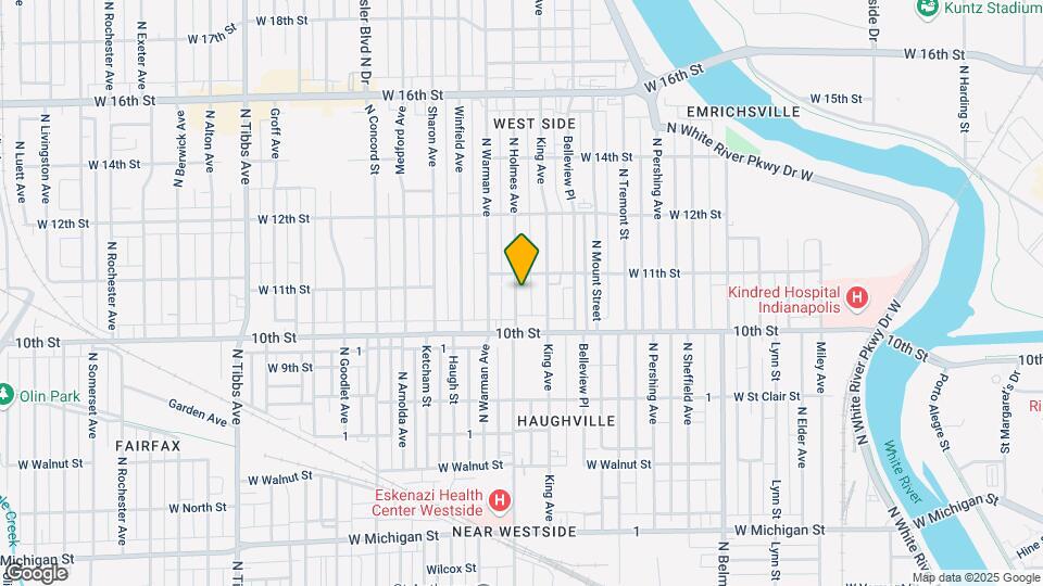 1043 N Holmes Ave Map and Location Details